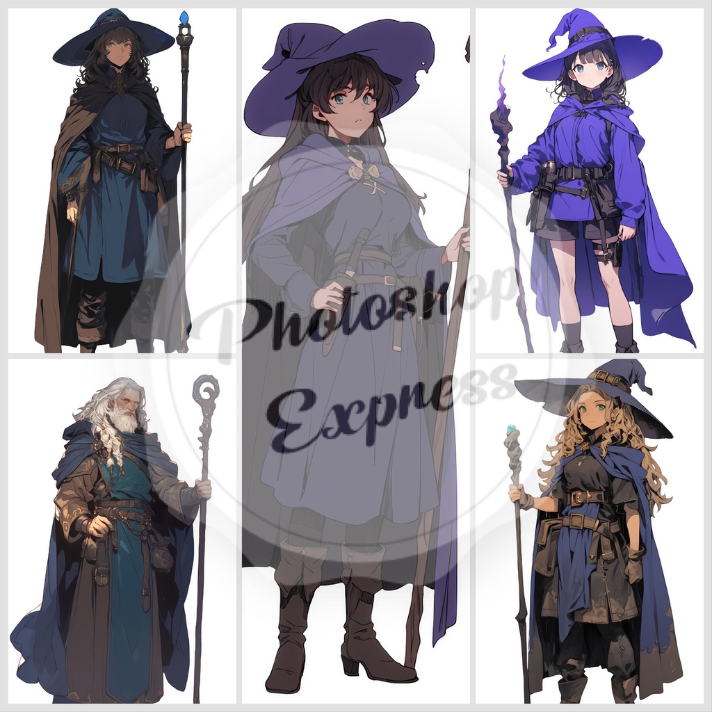 冒険者イラストセット - 20枚入り | 高品質TRPG・ゲーム素材