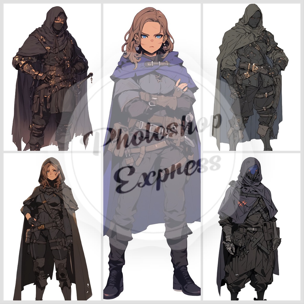 冒険者イラストセット - 20枚入り | 高品質TRPG・ゲーム素材