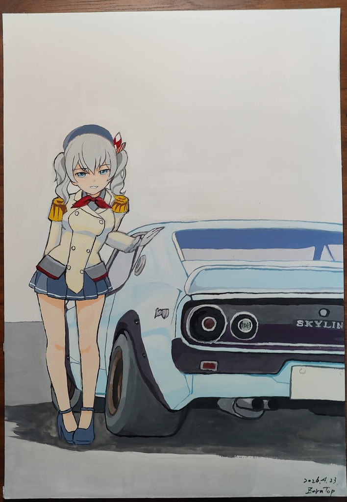 鹿島さん手描きイラスト