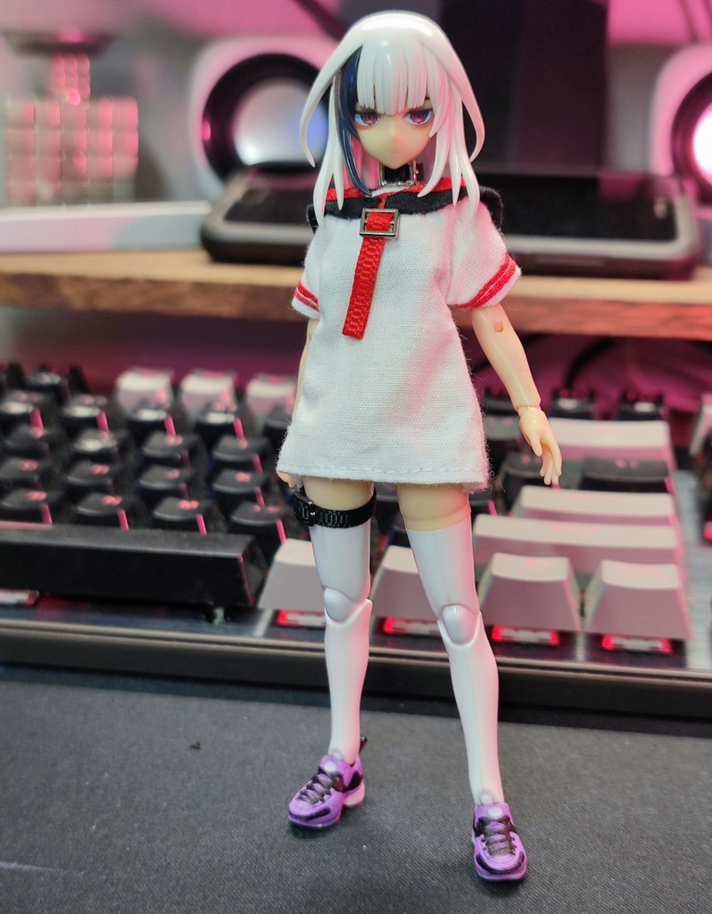 (W8)「1/12・ドール服」セーラー服 ＋ 機能服　セット・メガミデバイス