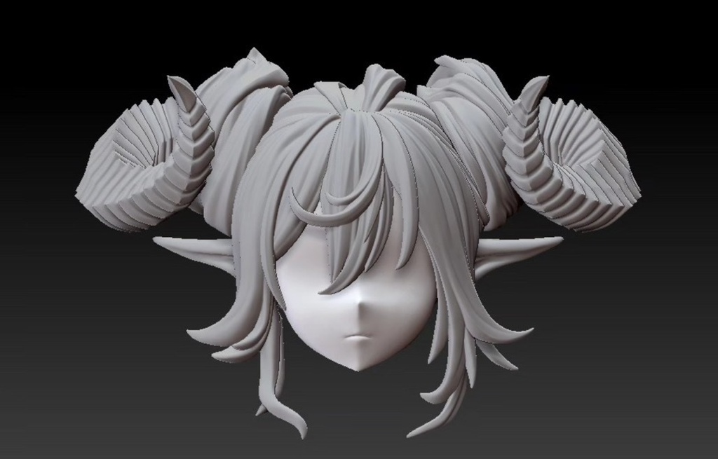 (X6)「XP肉改」悠久天塔紀元・龍姫ナワNaeva・頭/髪パーツ・メガミデバイス