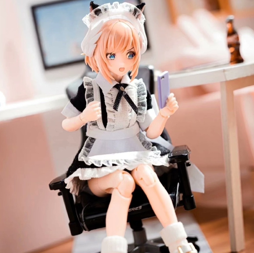 (W4)「1/12・ドール服」メイド服・メガミデバイス