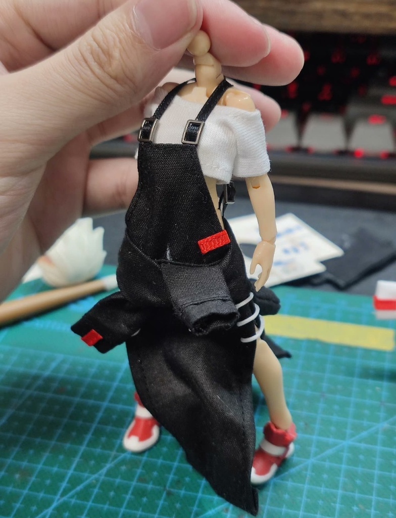 (W10)「1/12・ドール服」エプロンセット