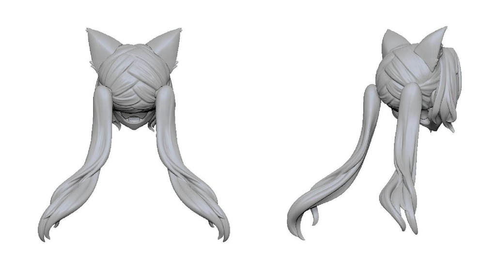 (X1)「XP肉改」獣耳楽園・髪パーツ・メガミデバイス