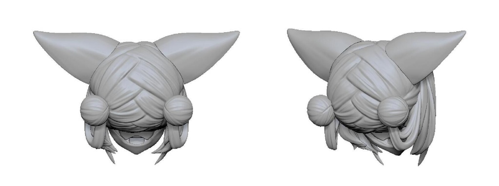 (X1)「XP肉改」獣耳楽園・髪パーツ・メガミデバイス