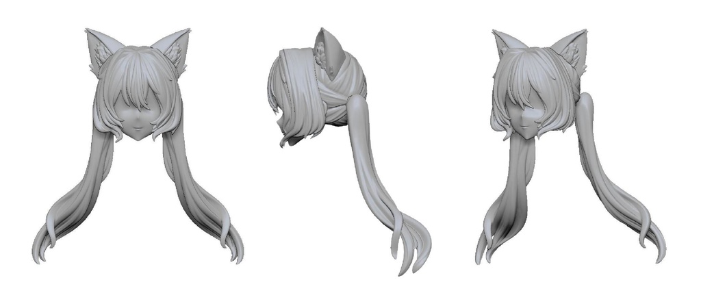 (X1)「XP肉改」獣耳楽園・髪パーツ・メガミデバイス