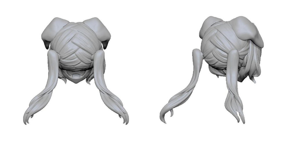 (X1)「XP肉改」獣耳楽園・髪パーツ・メガミデバイス