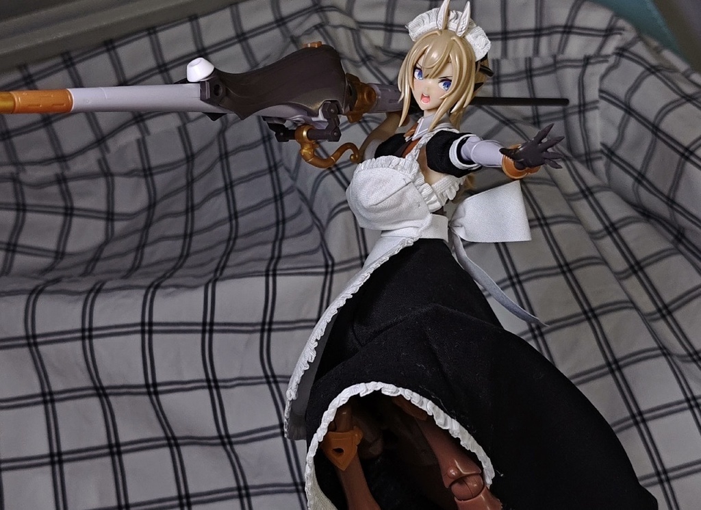 (W2)「1/12・ドール服」ウマ・メイド服