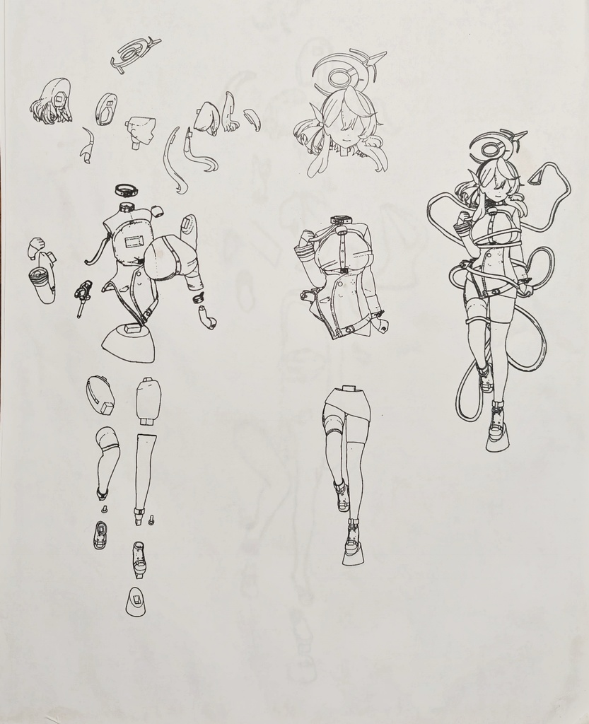 (F14)『限定』ブルーアーカイブ 天雨アコ ガレージキット・フィギュア