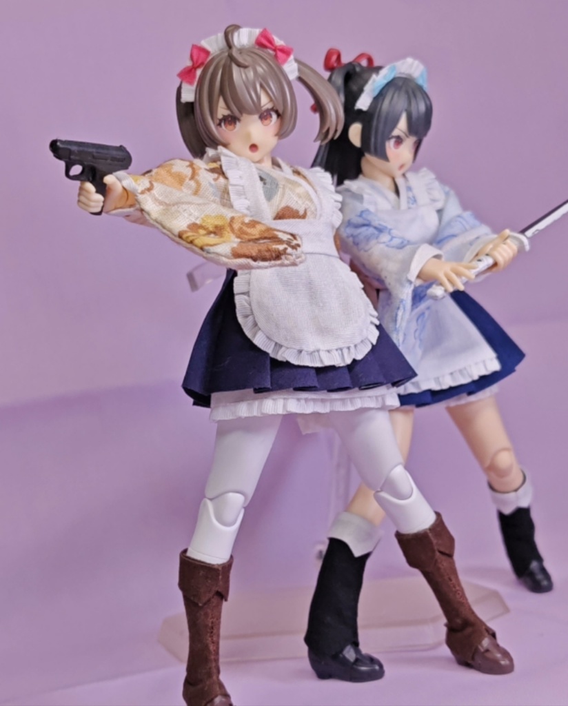「1/12・ドール服」和風メイド・メガミデバイス