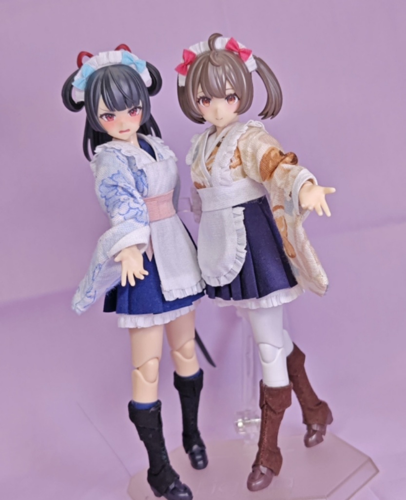 「1/12・ドール服」和風メイド・メガミデバイス