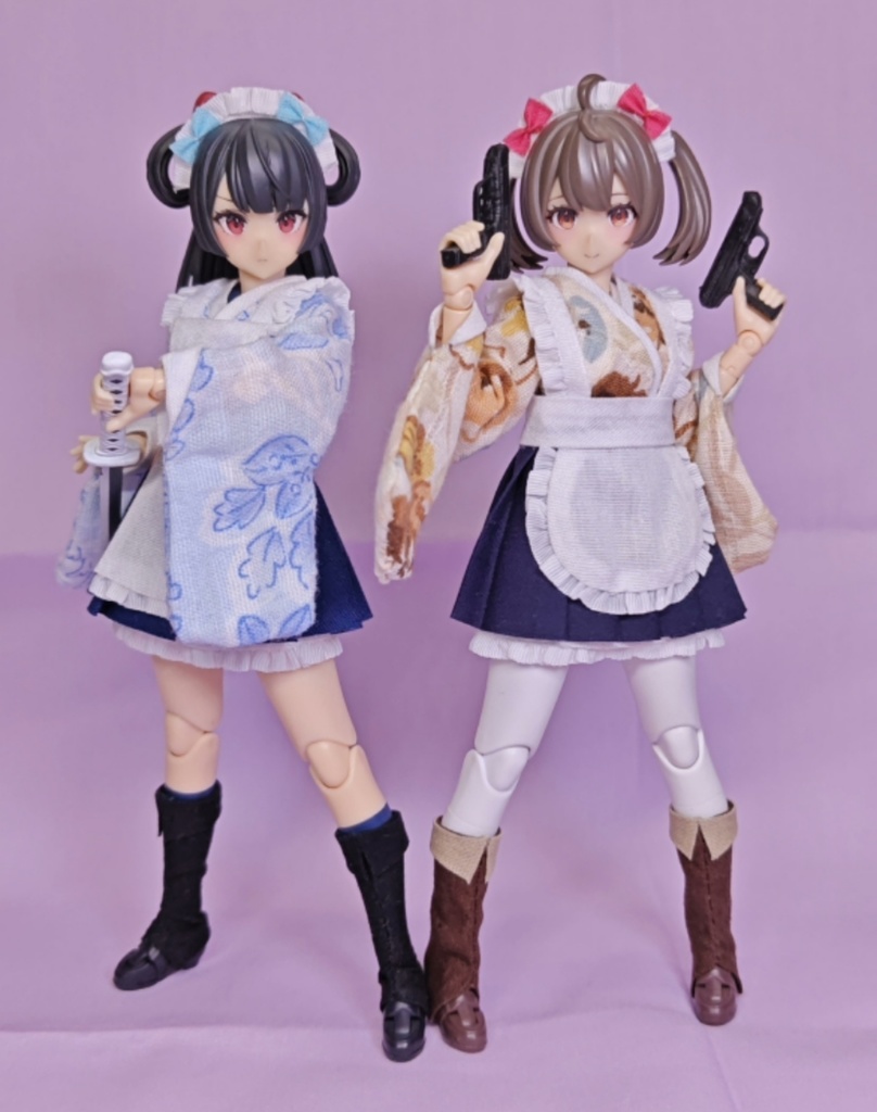 「1/12・ドール服」和風メイド・メガミデバイス