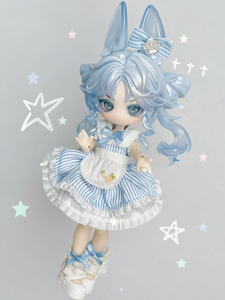 【委託販売】不可食用人形(Inedible Doll)月飛び時間🌜単品ドール 蜜桃烏龍(蜜桃ウーロン・タオイ)&海塩奶盖(海塩ミルクフォーム・シュエイ)