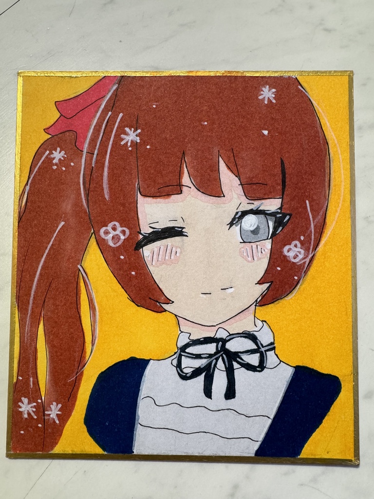 ミニ色紙イラスト