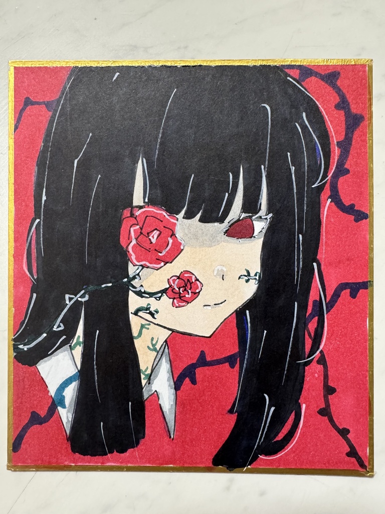 ミニ色紙イラスト