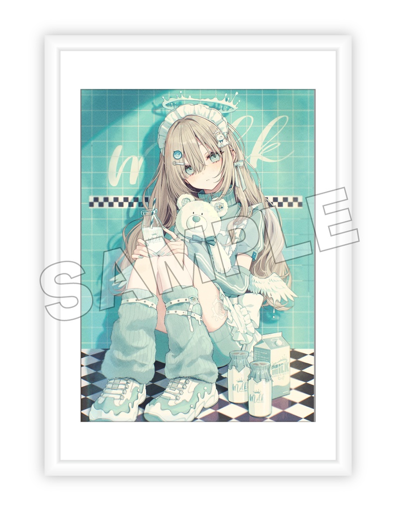 BREAK TIME 複製画08 Milky angel