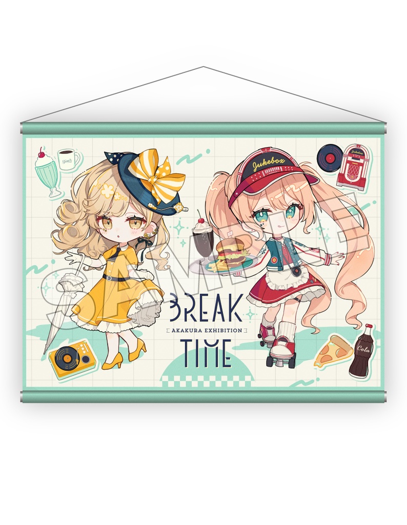 BREAK TIME タペストリー05 描き下ろし E
