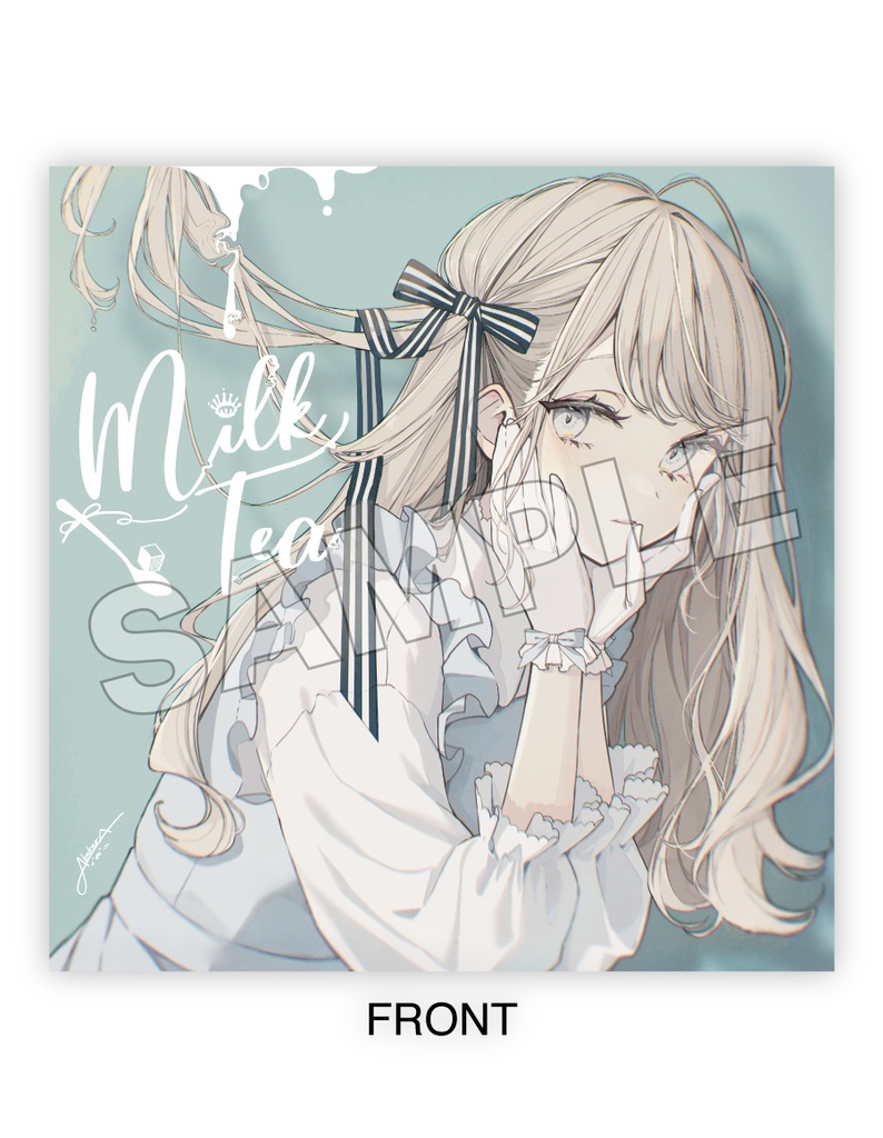 BREAK TIME レコードコースター03 milk tea