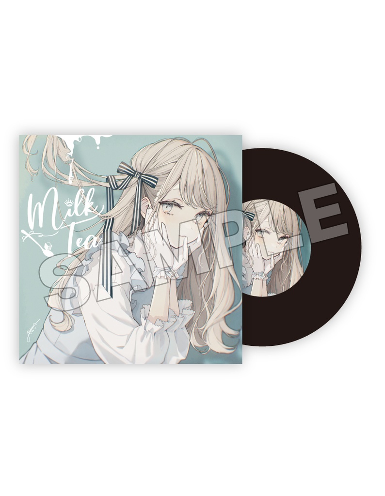 BREAK TIME レコードコースター03 milk tea