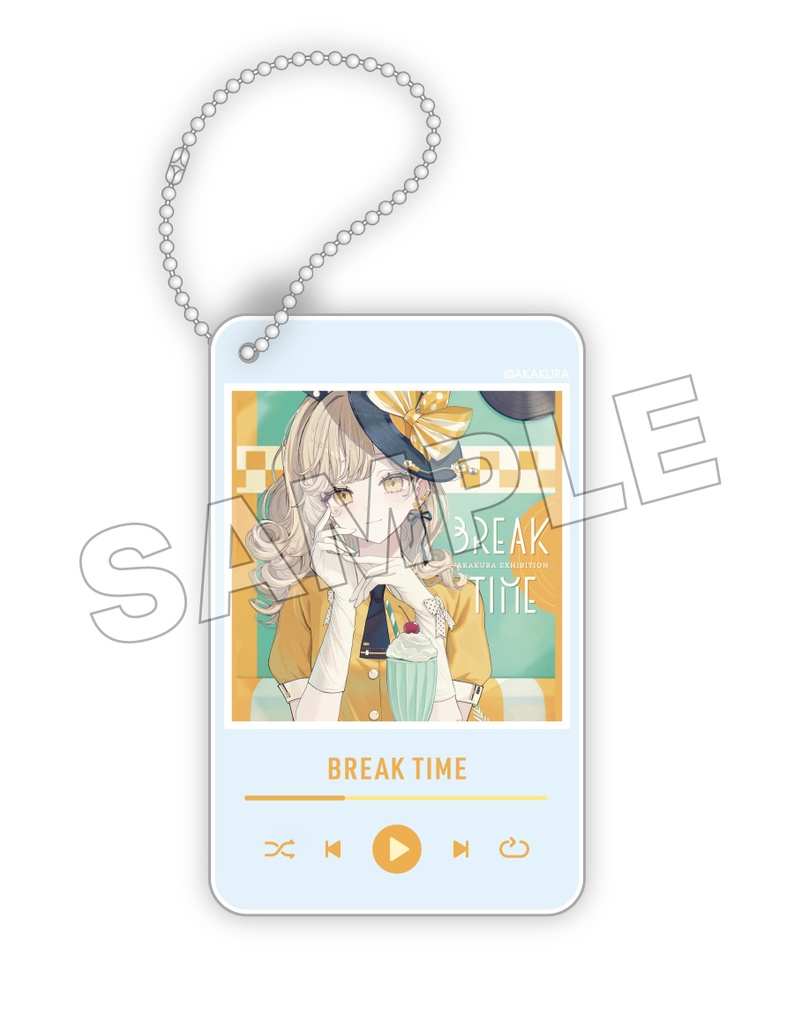 BREAK TIME アクリルドミノキーホルダー01 BREAK TIME A