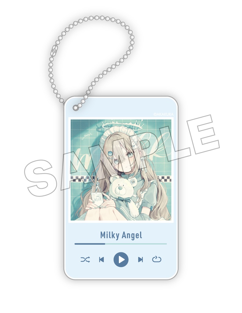 BREAK TIME アクリルドミノキーホルダー03 Milky angel