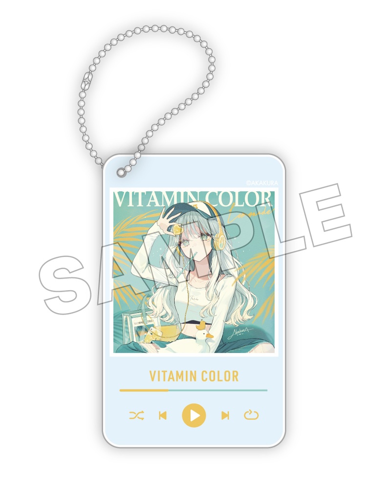 BREAK TIME アクリルドミノキーホルダー04 VITAMIN COLOR