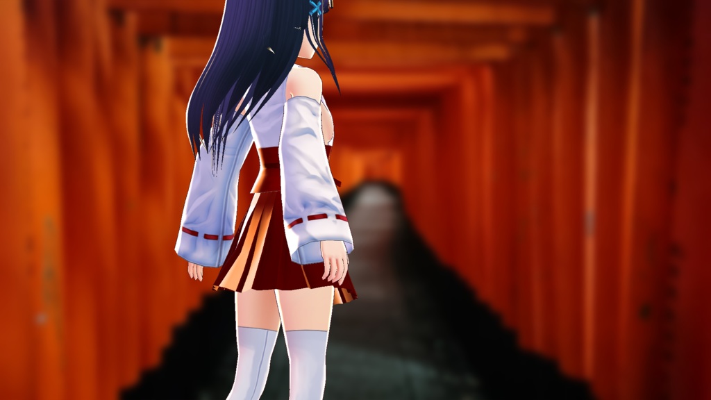 【Vroid用】巫女風衣装1