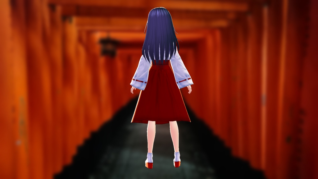 【無料版あり/Vroid用】巫女ワンピ―ス【祝・令和】