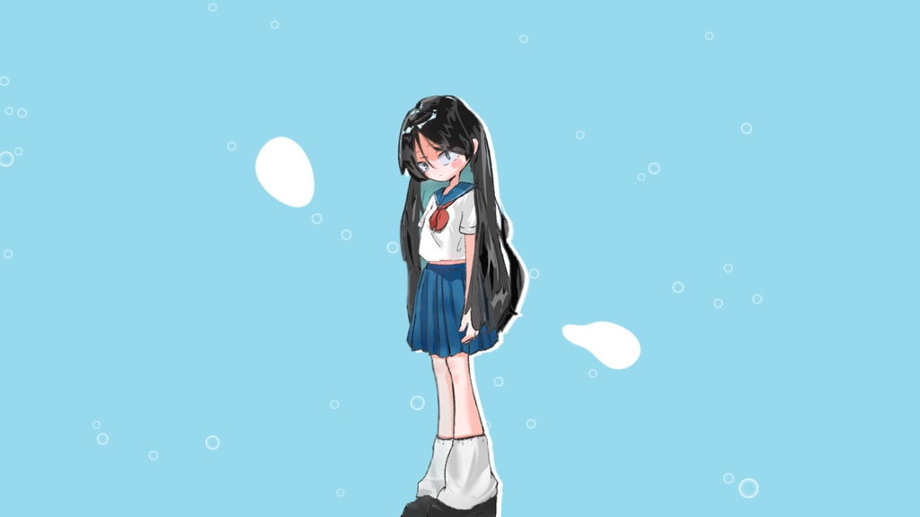 しゅわしゅわ爽快！かわいい女の子【サムネ・動画素材】