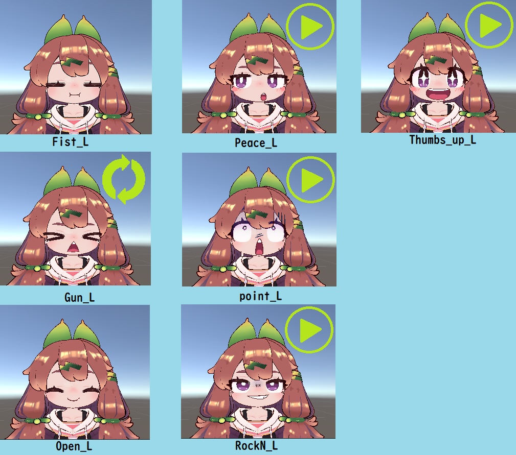 【イサナイ・ヌク用】コニカ風イサナイ表情セット