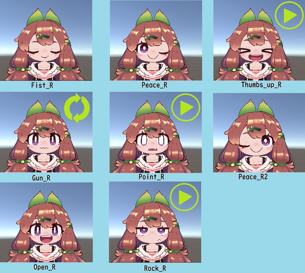 【イサナイ・ヌク用】コニカ風イサナイ表情セット