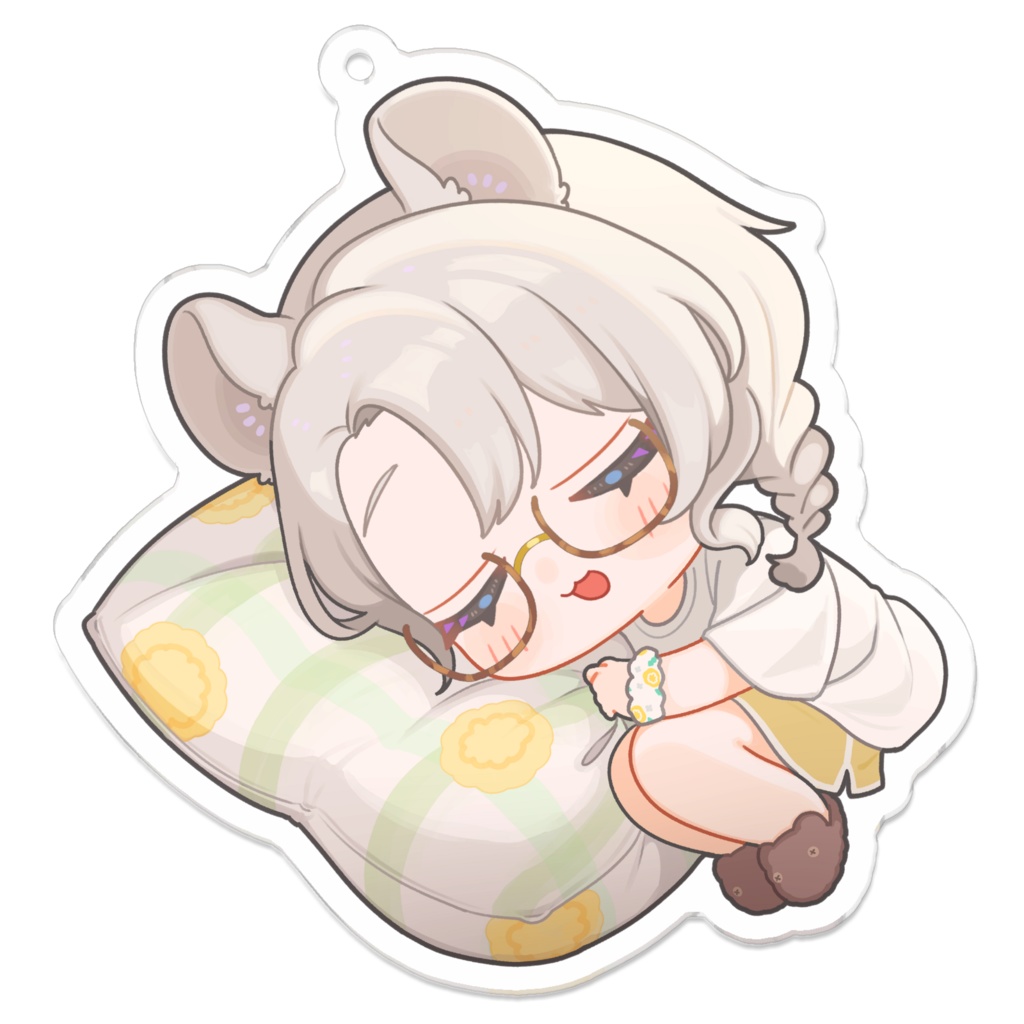 そうめとお昼寝！アクリルキーホルダー（部屋着）