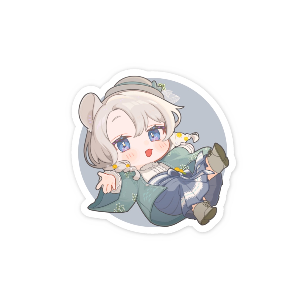 そうめとともに!スマホステッカー(和装)