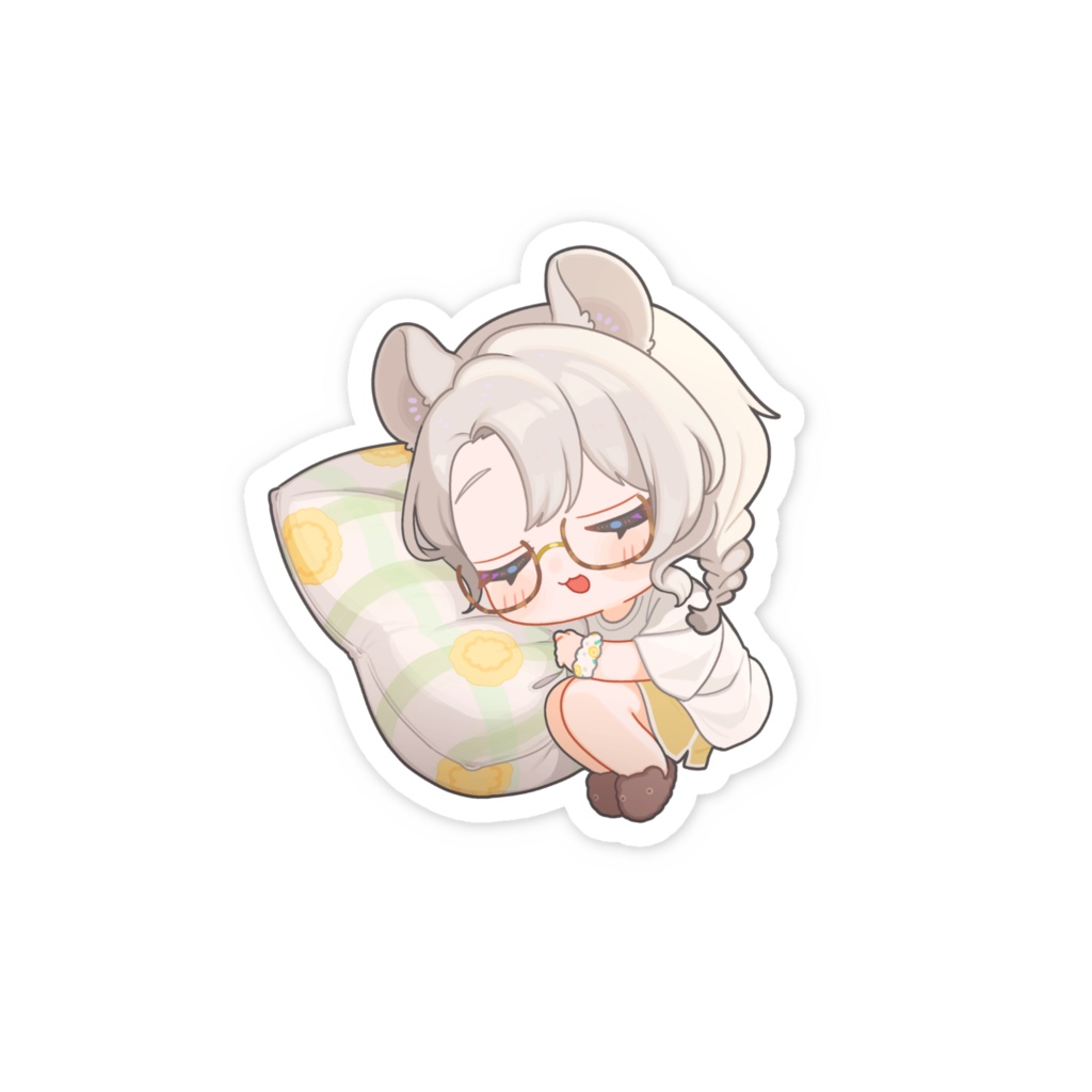 そうめとお昼寝!スマホステッカー(部屋着)