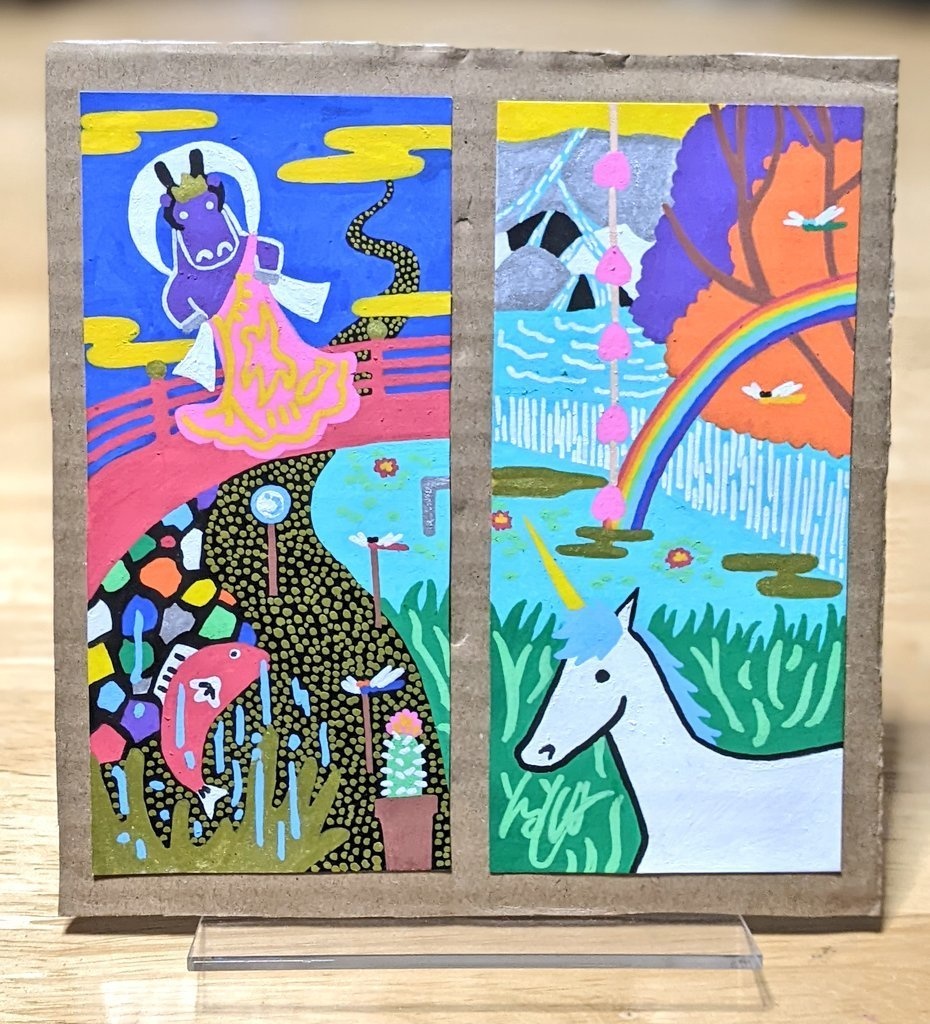 【原画】お外は楽園【1点かぎり】