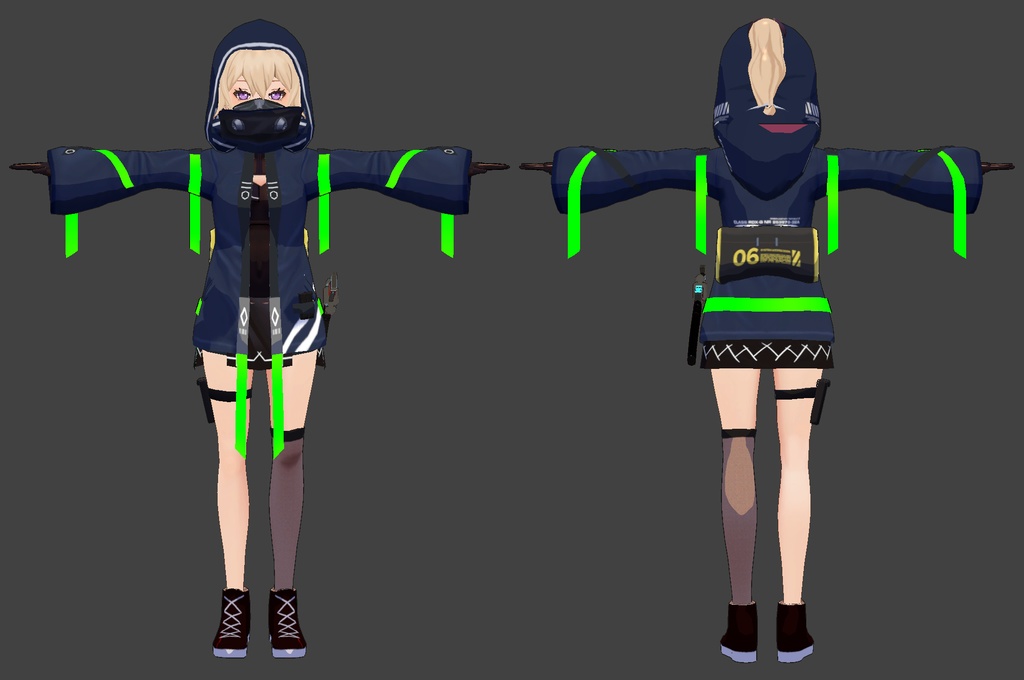 【VRC向けアバター】シノブ