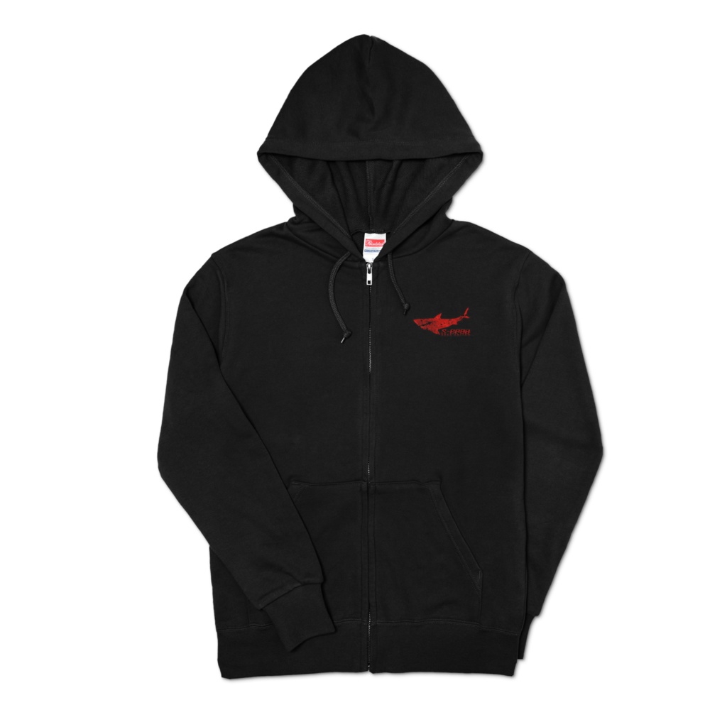 RB ジップパーカー Black