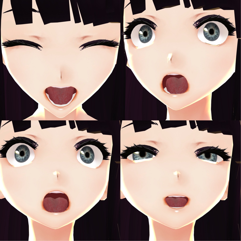 【無料】リアルな舌テクスチャ VROID Realistic Tongue Texture