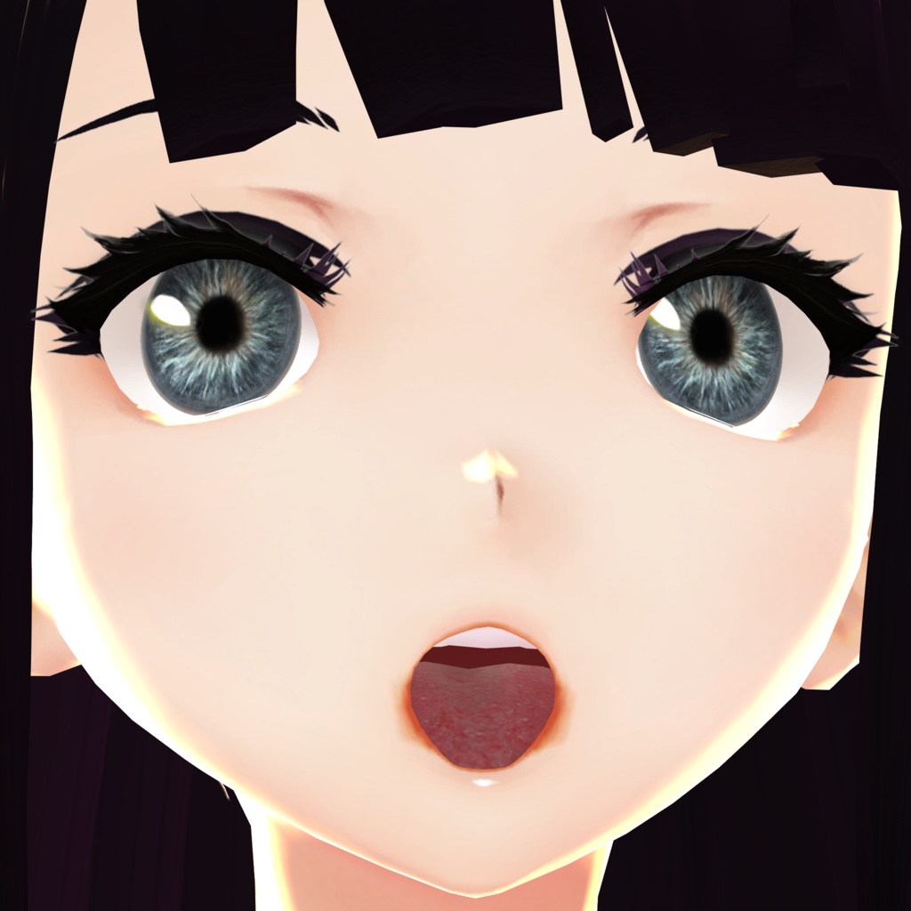 【無料】リアルな舌テクスチャ VROID Realistic Tongue Texture