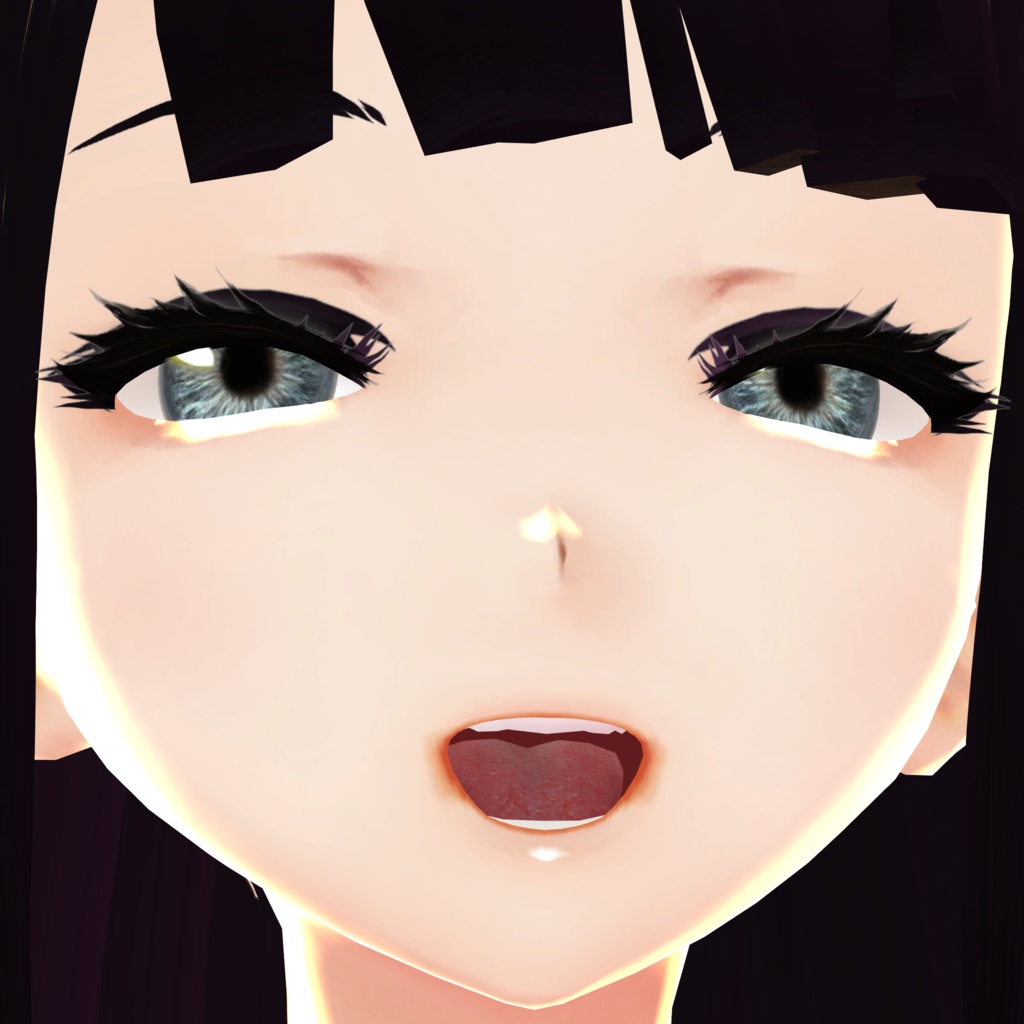 【無料】リアルな舌テクスチャ VROID Realistic Tongue Texture