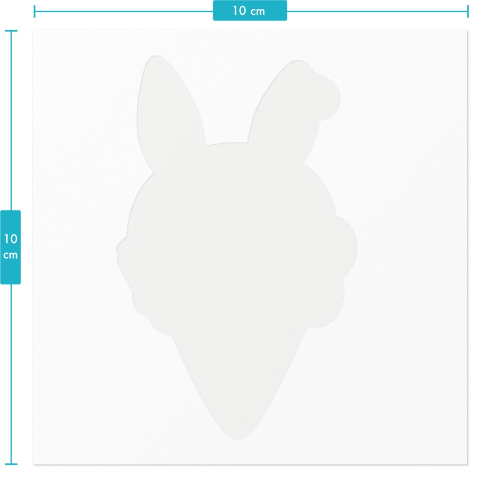 【ステッカー】バニー・ラ・アイス【100×100㎜】