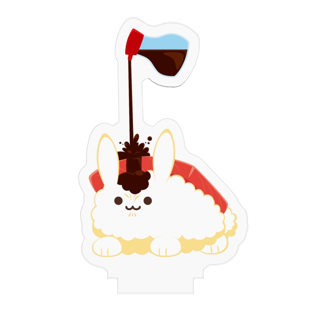 【アクリルフィギュア】やめて【たべものうさぎ】