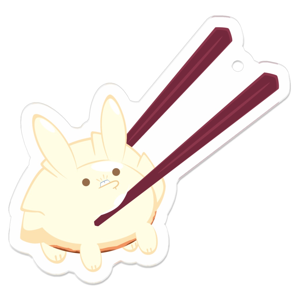 【アクリルキーホルダー】まじか【たべものうさぎの】