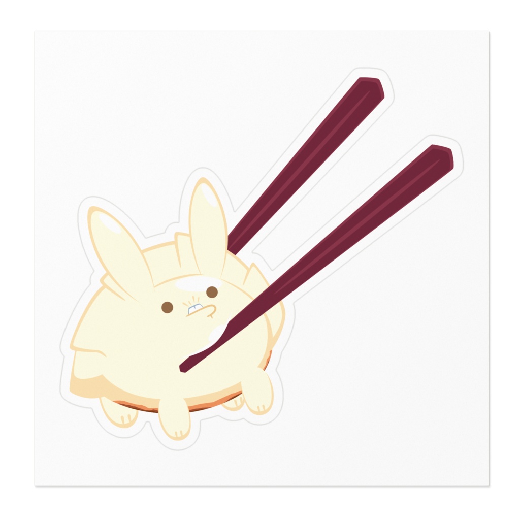 【ステッカー】まじか【たべものうさぎの】