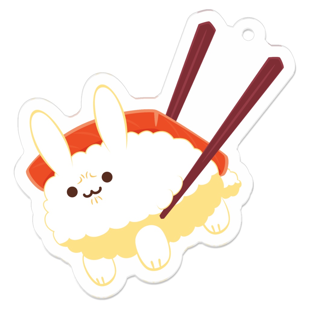 【アクリルキーホルダー】たすけて【たべものうさぎ】