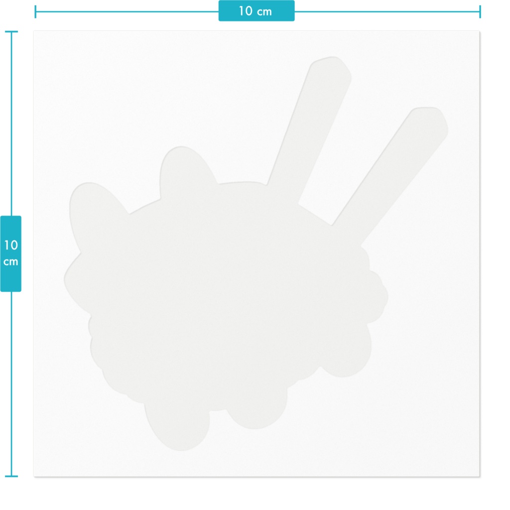 【ステッカー】たすけて【たべものうさぎ】
