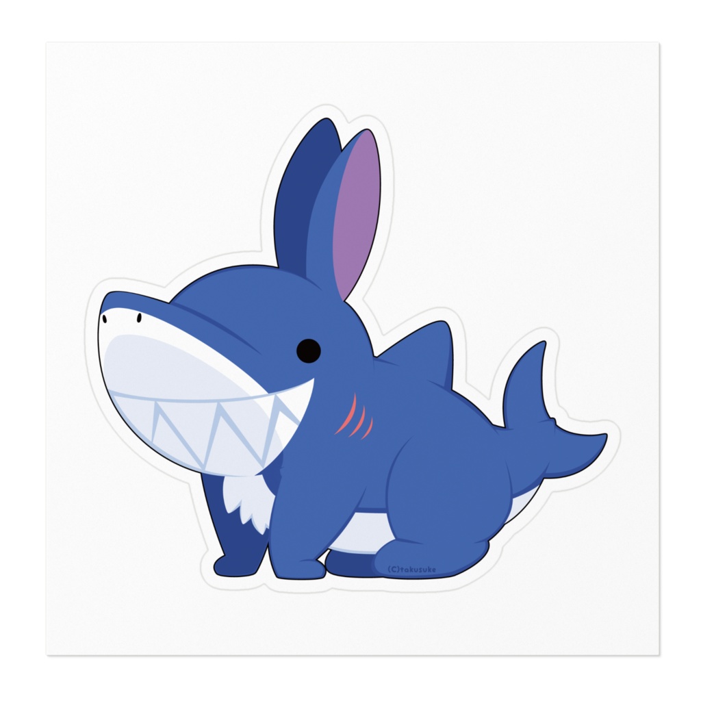 【ステッカー】ウサメのザラメ 100×100㎜