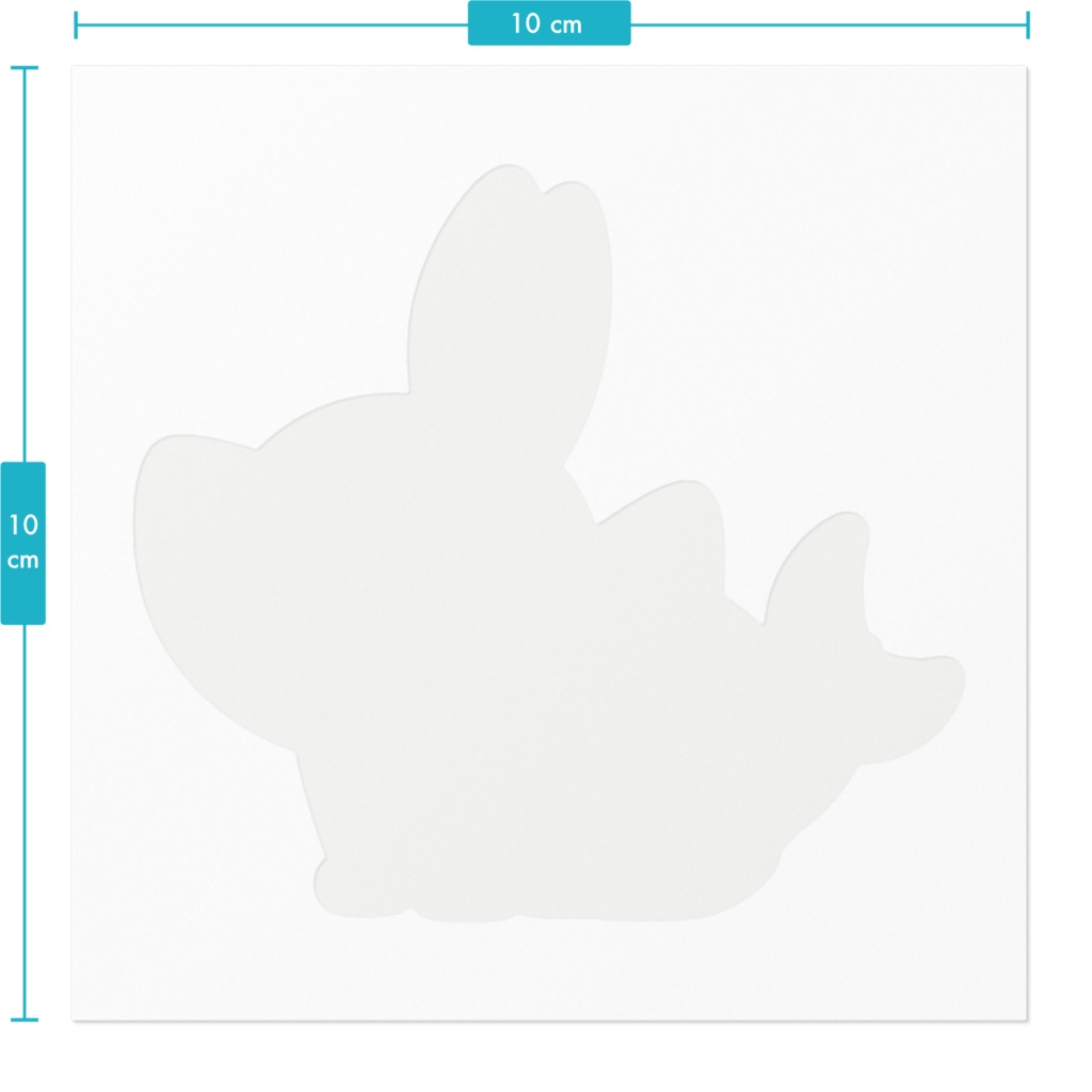 【ステッカー】ウサメのザラメ 100×100㎜