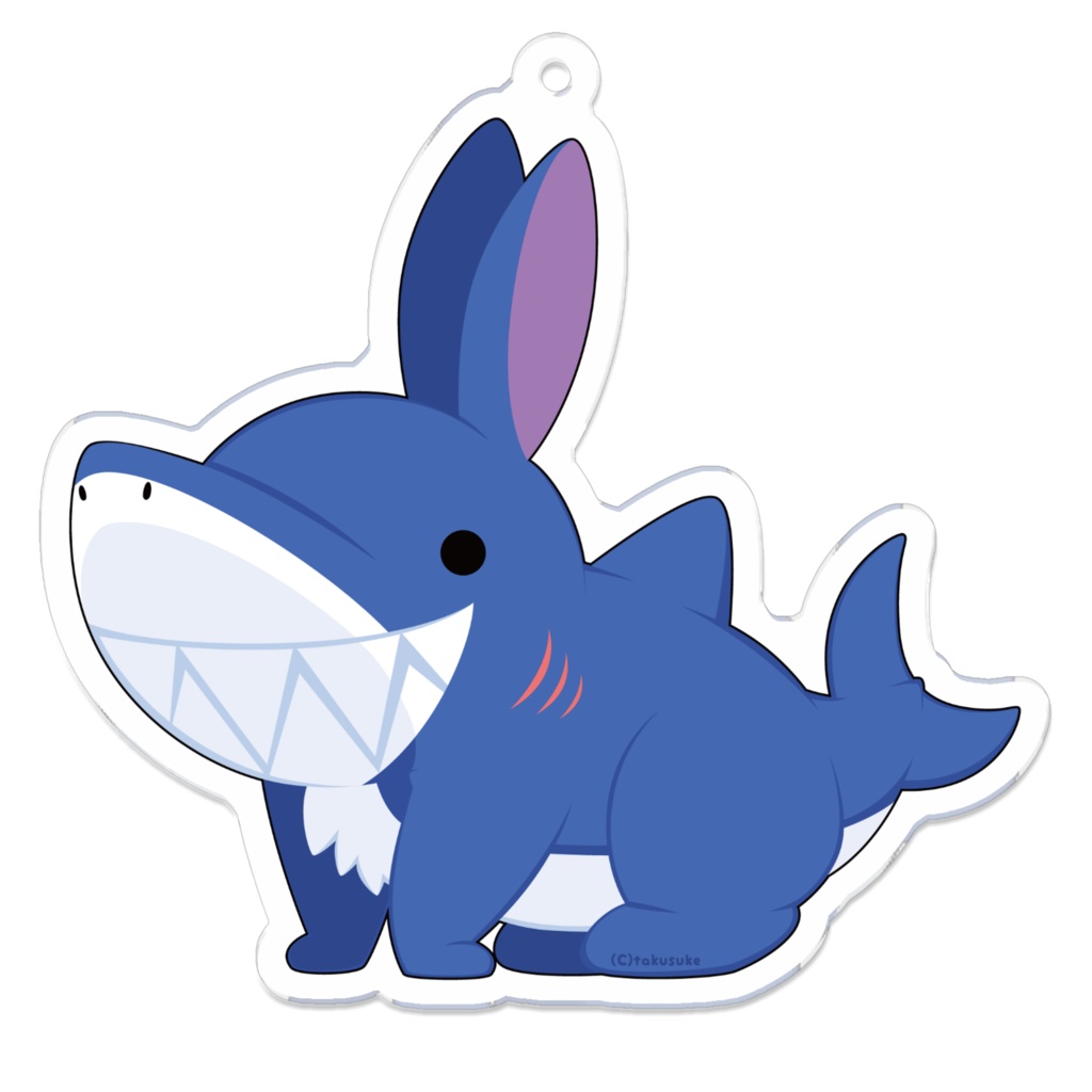 【アクリルキーホルダー】ウサメのザラメ【🐇🦈】