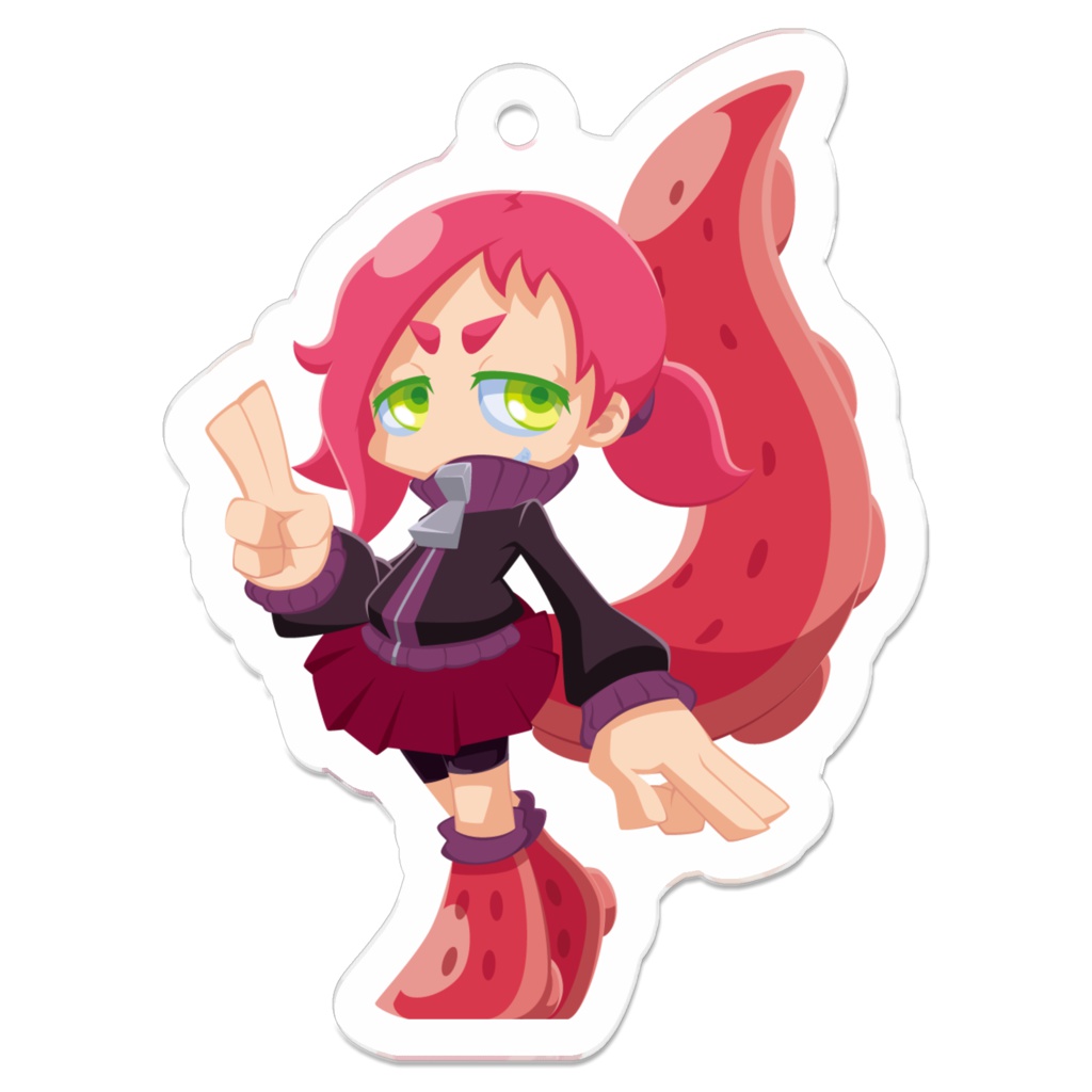 パラサイトガール【八代】アクリルキーホルダー　50×50